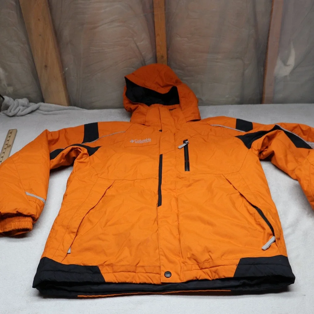Columbia Jacket‎ Youth 18/20 Orange Waterproof Insulated Wind Rain Snow Winter